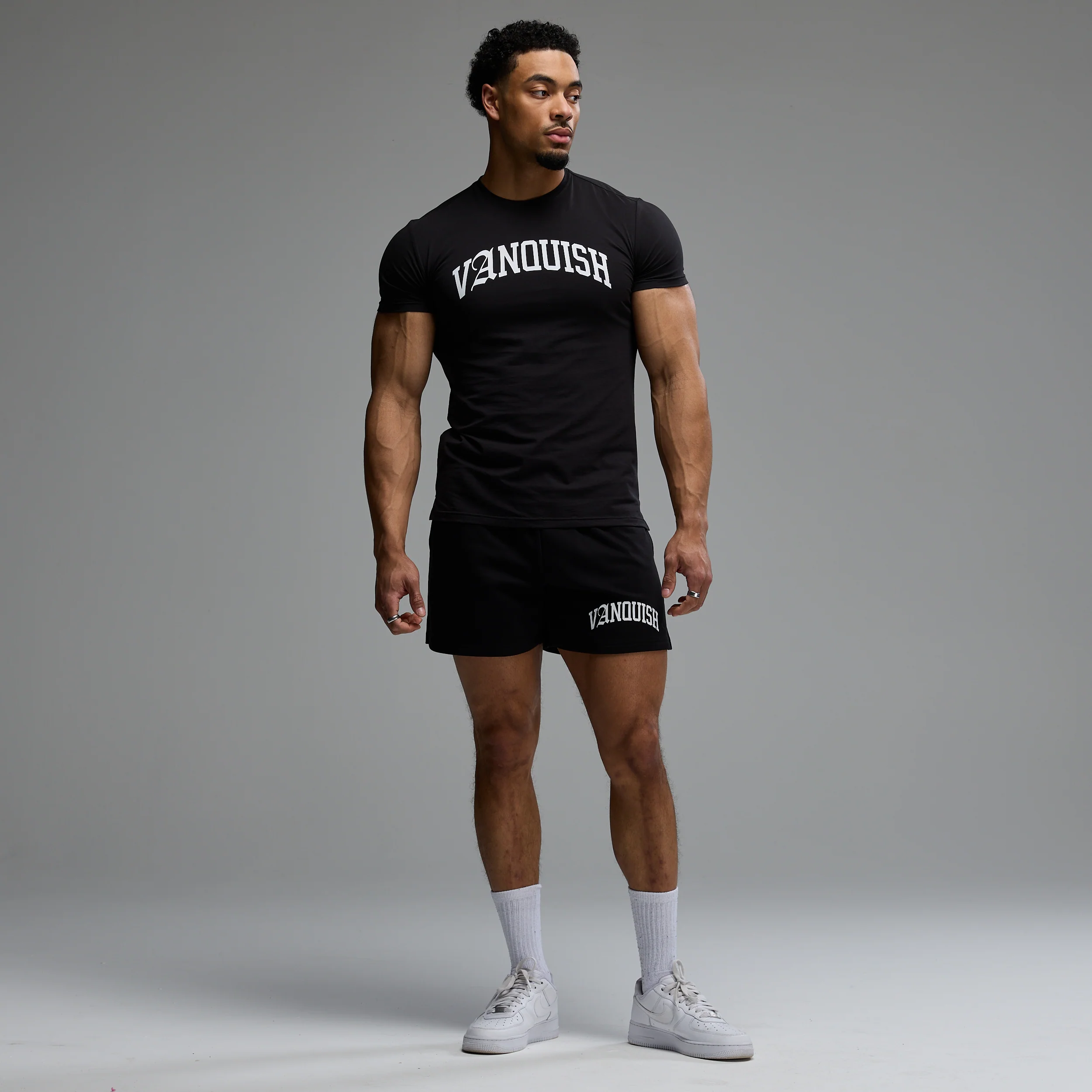 ACADEMY ARCH BLACK SLIM FIT T SHIRT - Image 4