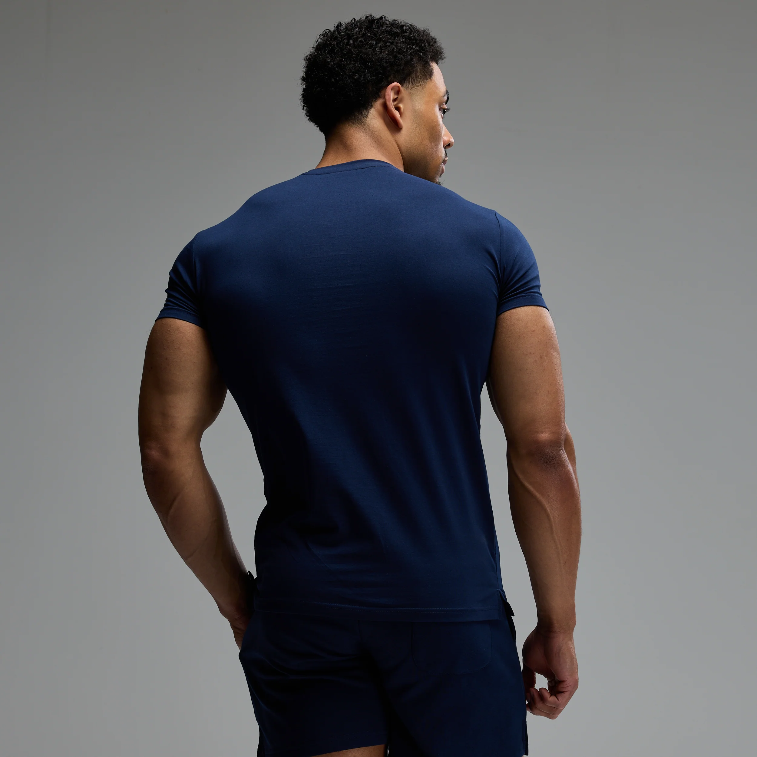 ACADEMY ARCH NAVY SLIM FIT T SHIRT - Image 2