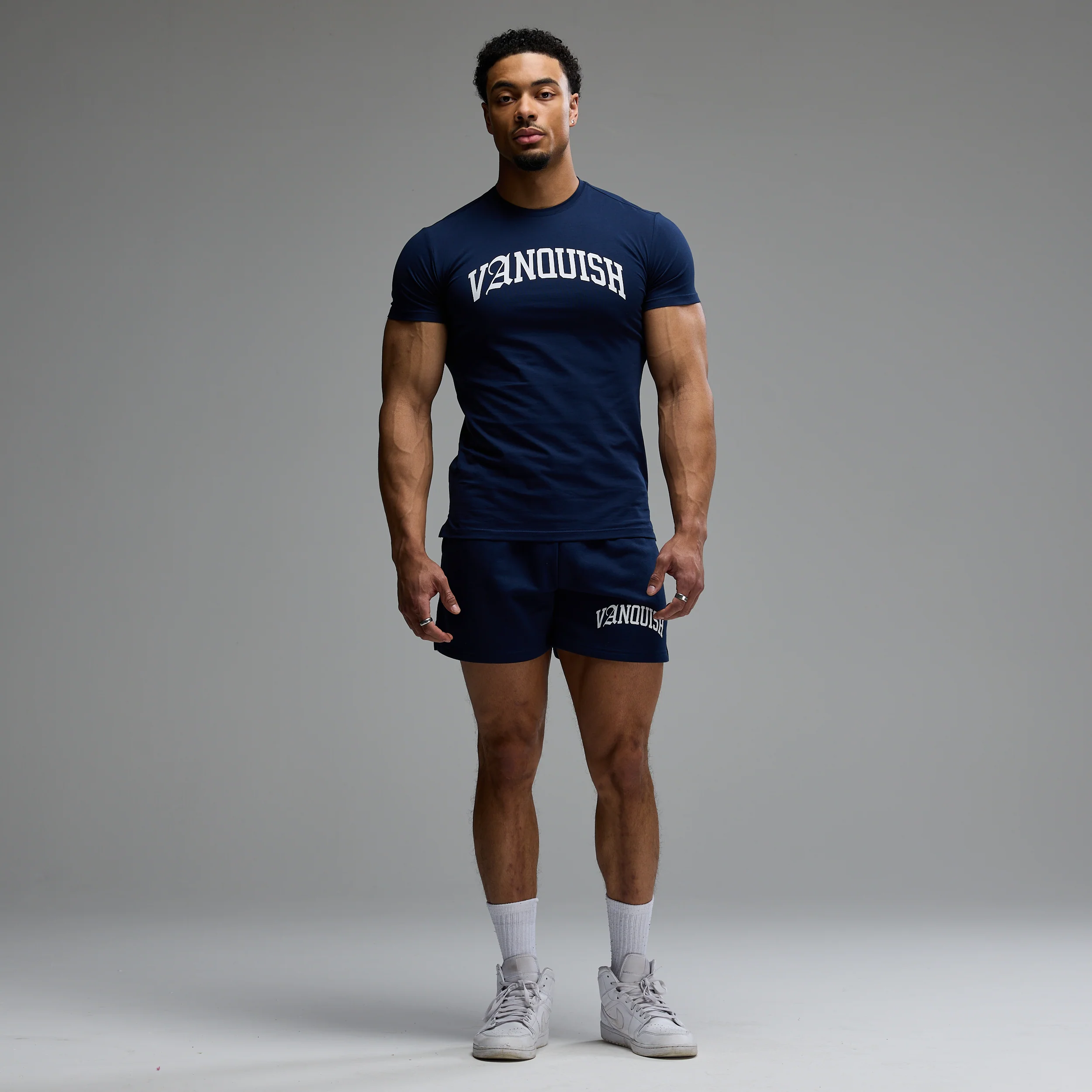 ACADEMY ARCH NAVY SLIM FIT T SHIRT - Image 4