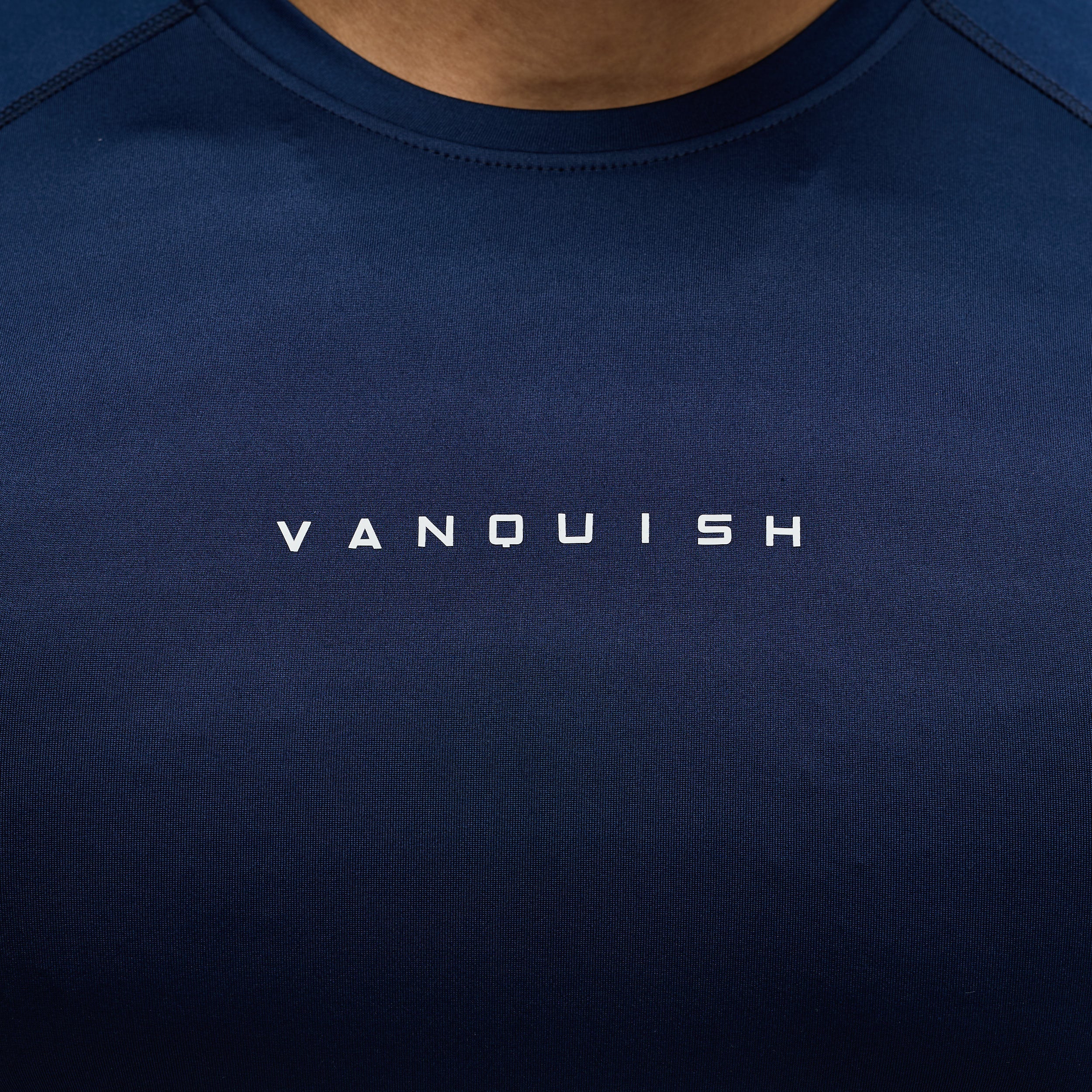 ACADEMY NAVY SLIM FIT PERFORMANCE T SHIRT - Image 3