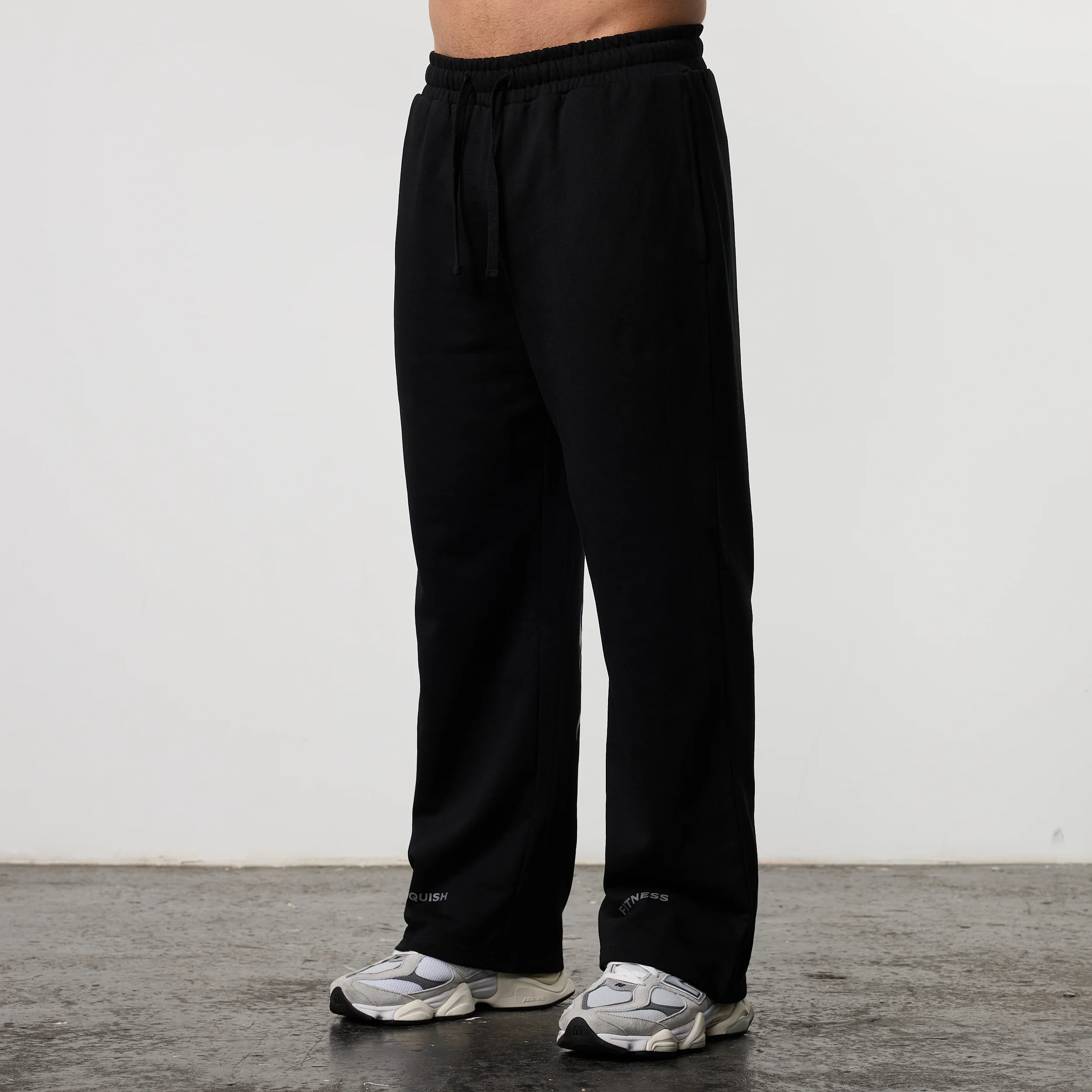 BLACK FORGE BLACK STRAIGHT LEG SWEATPANTS