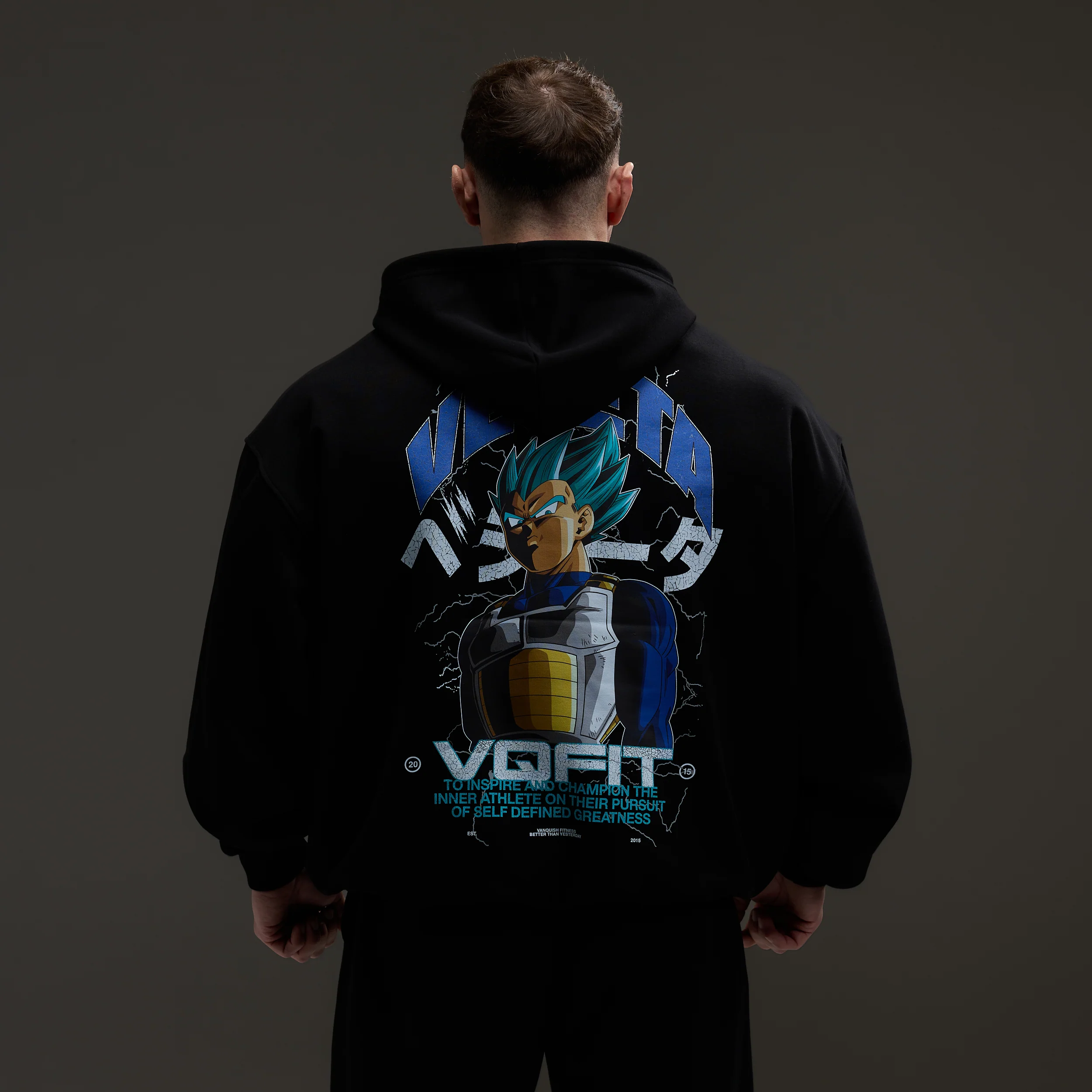 Vanquish DBS Vegeta SSGSS Black Oversized Hoodie