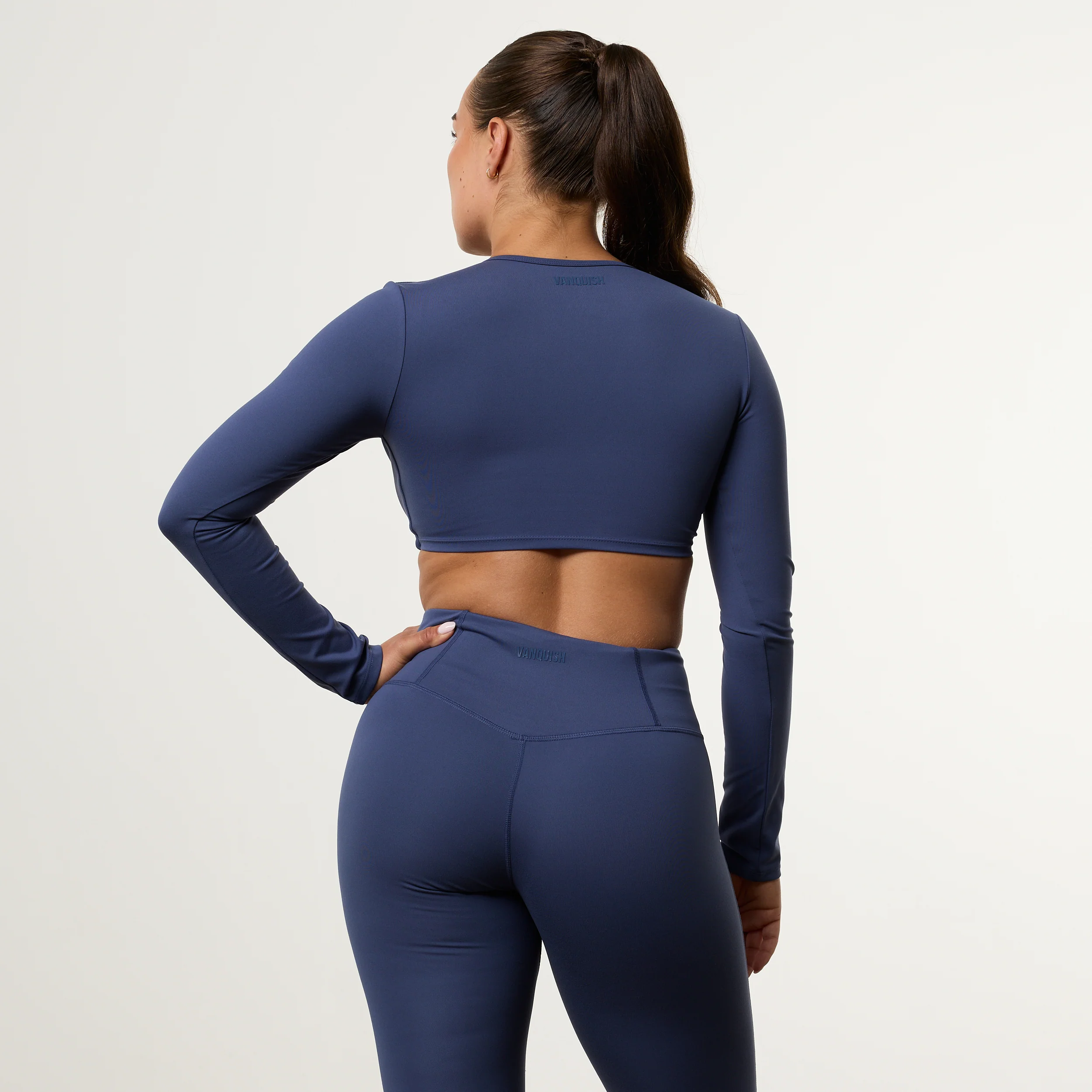Enhance V2 Dusk Blue Long Sleeve Twist Front Top - Image 2