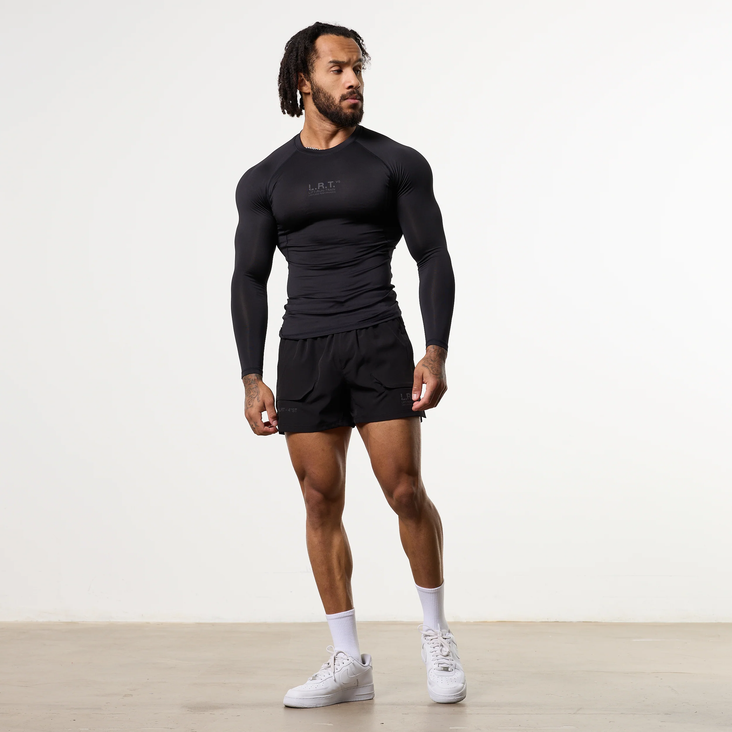 LRT Black Performance Long Sleeve Base Layer Top - Image 5
