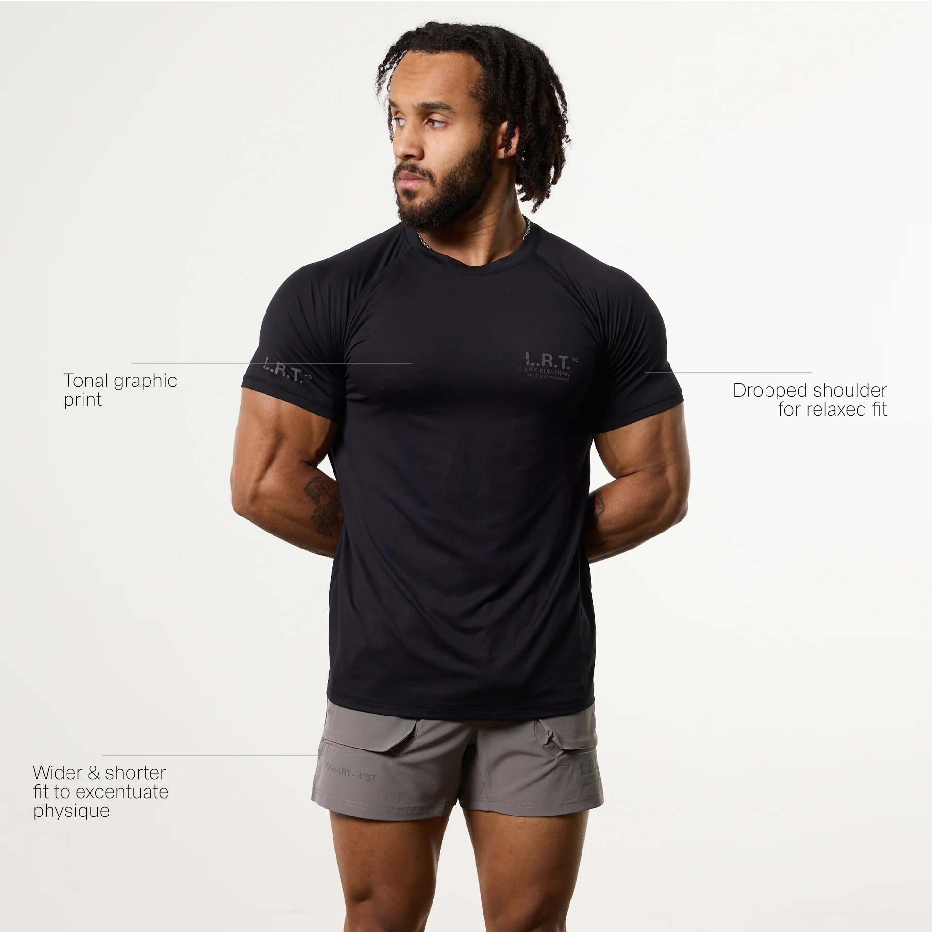 LRT Black Performance T Shirt - Image 3
