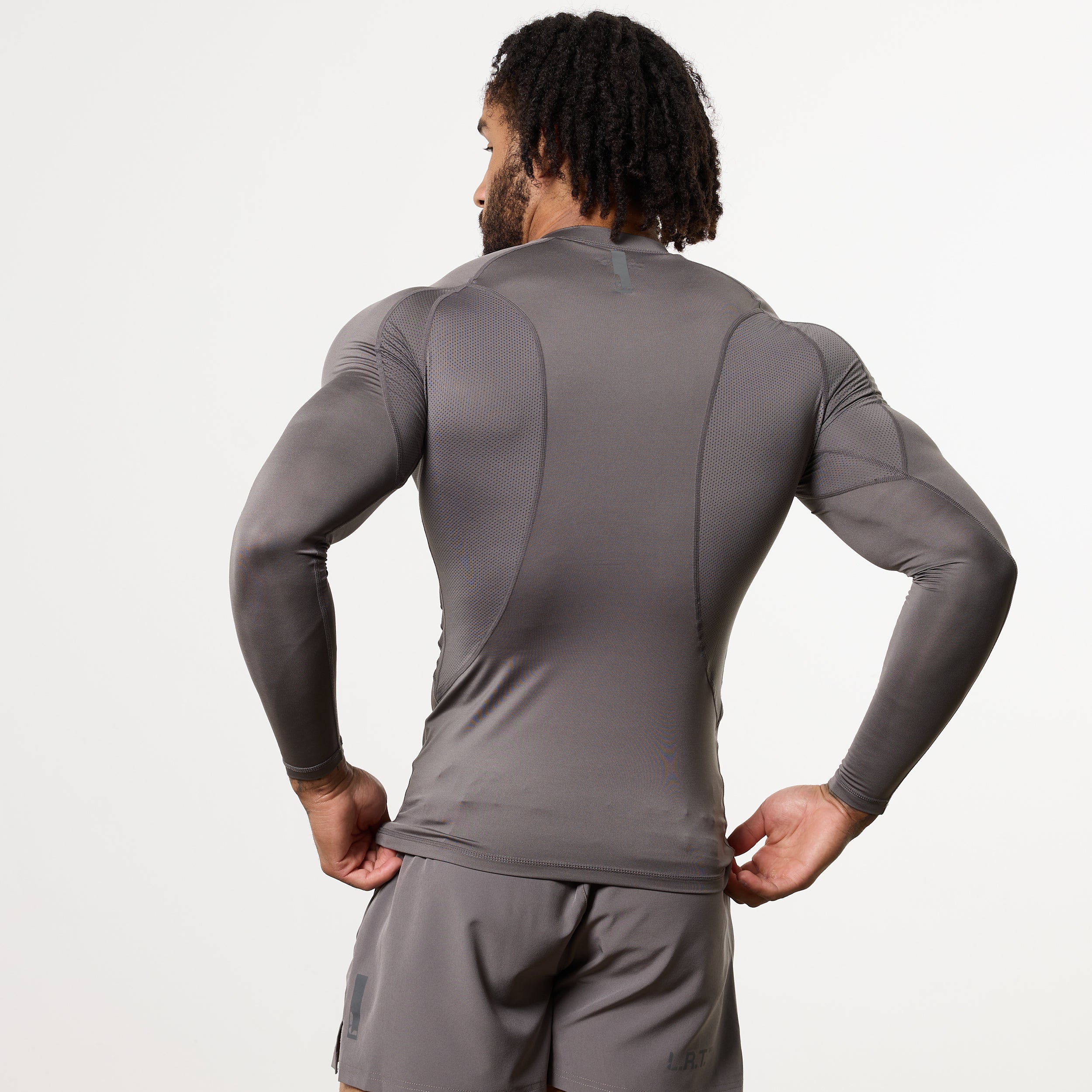 LRT Grey Performance Long Sleeve Base Layer Top - Image 2