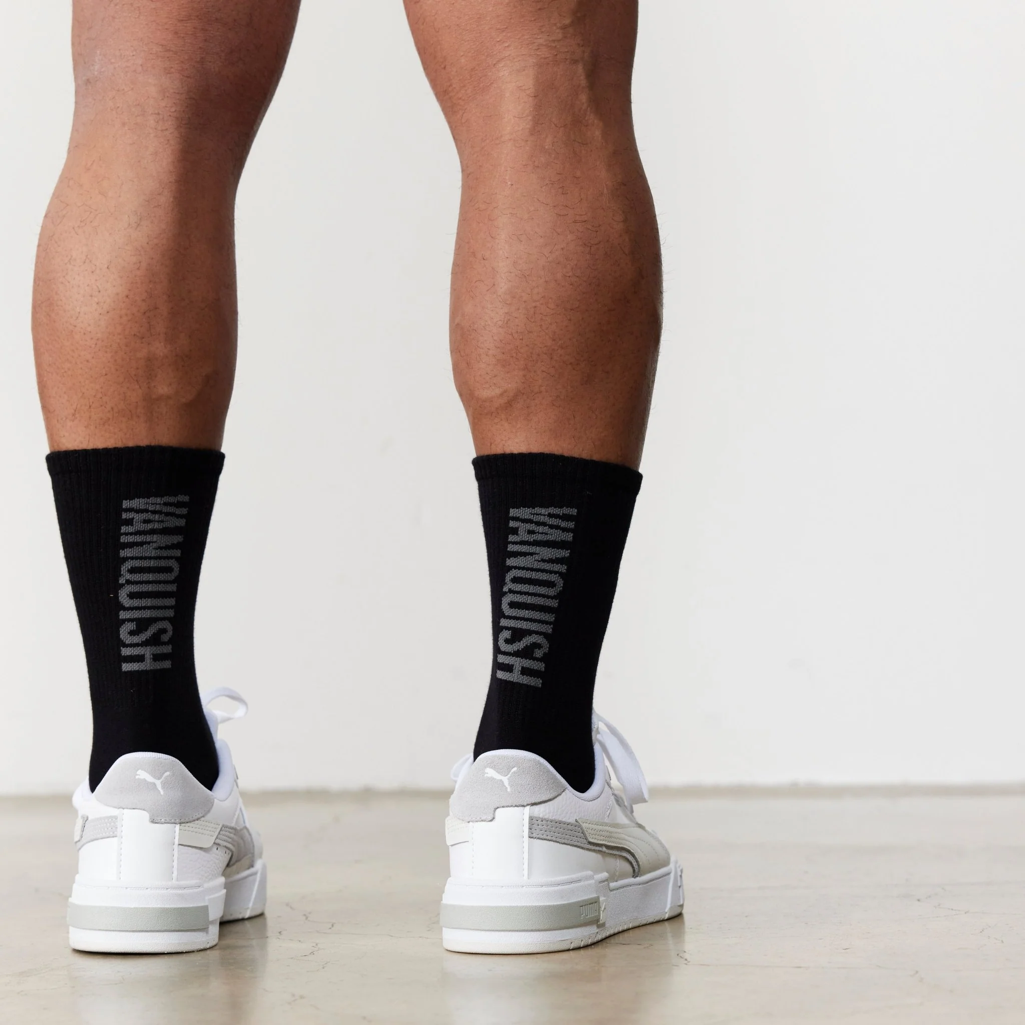 Vanquish Black Back Knit Organic Socks
