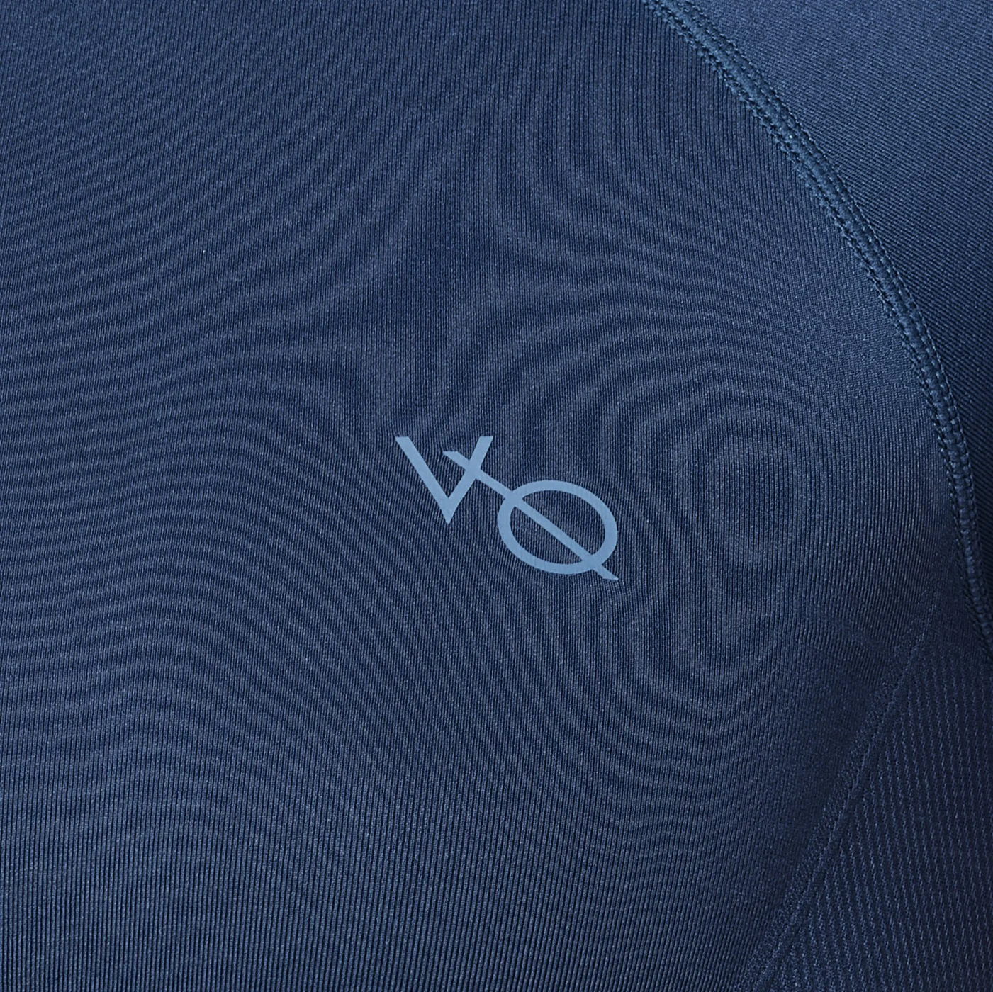 Vanquish Elevate Seamless Denim Blue Cap Sleeve Cropped T Shirt - Image 2