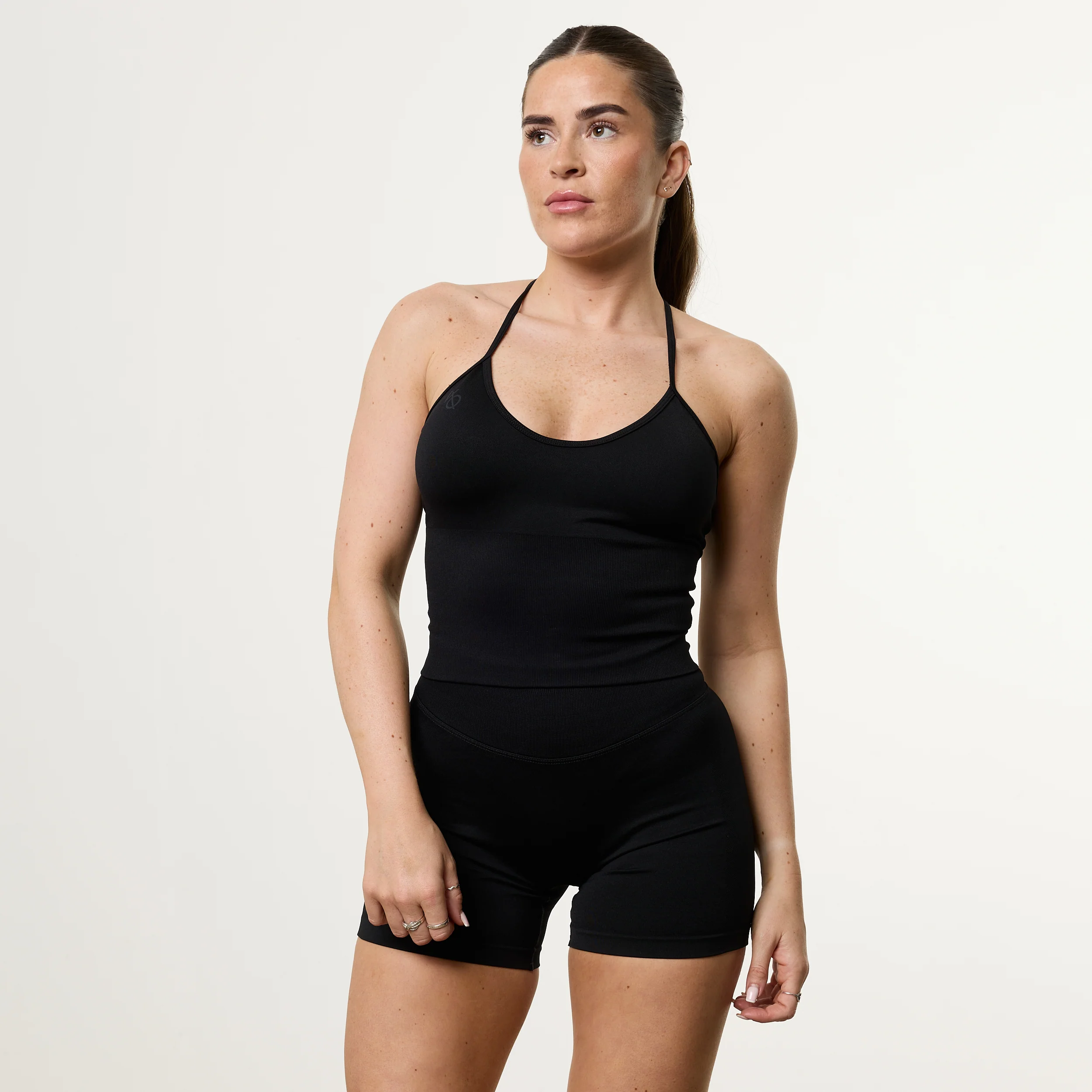 Vanquish Elevate V2 Black Seamless T Strap Top