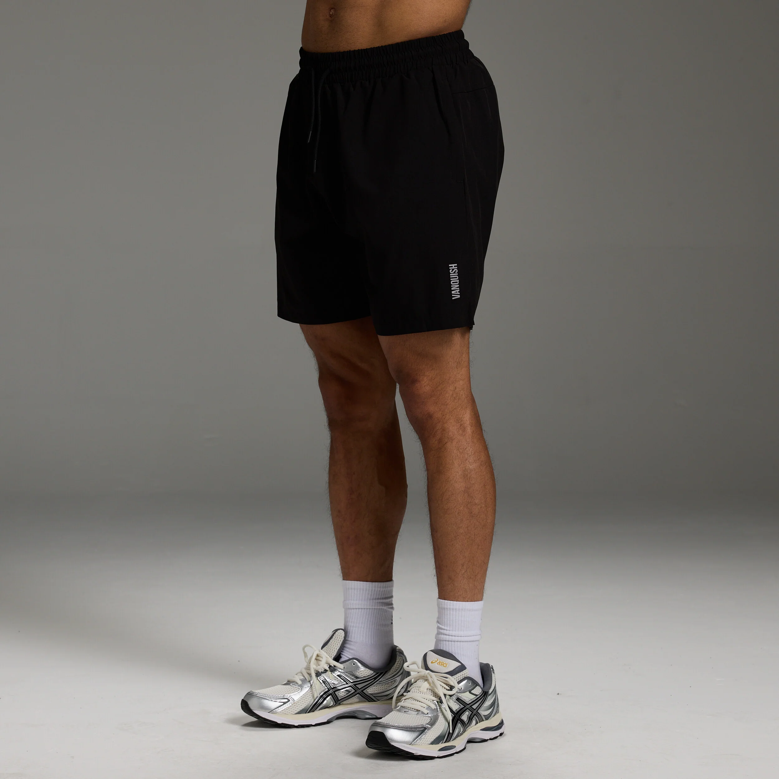Vanquish Essential Black 7" Performance Shorts
