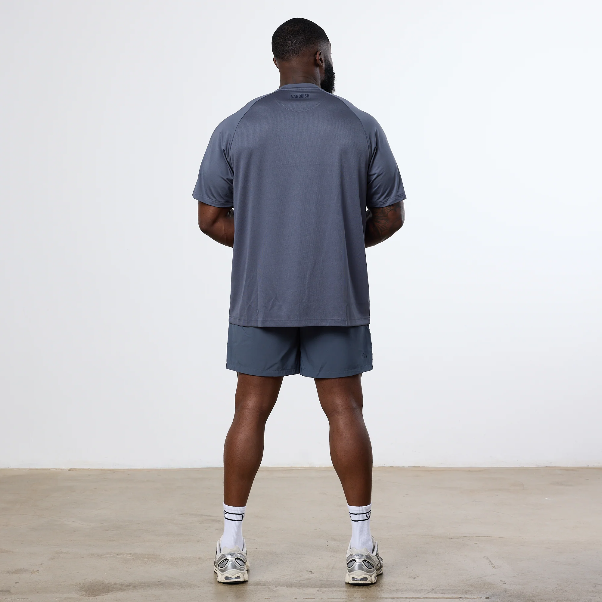 Vanquish Essential Denim Blue 7" Performance Shorts - Image 2