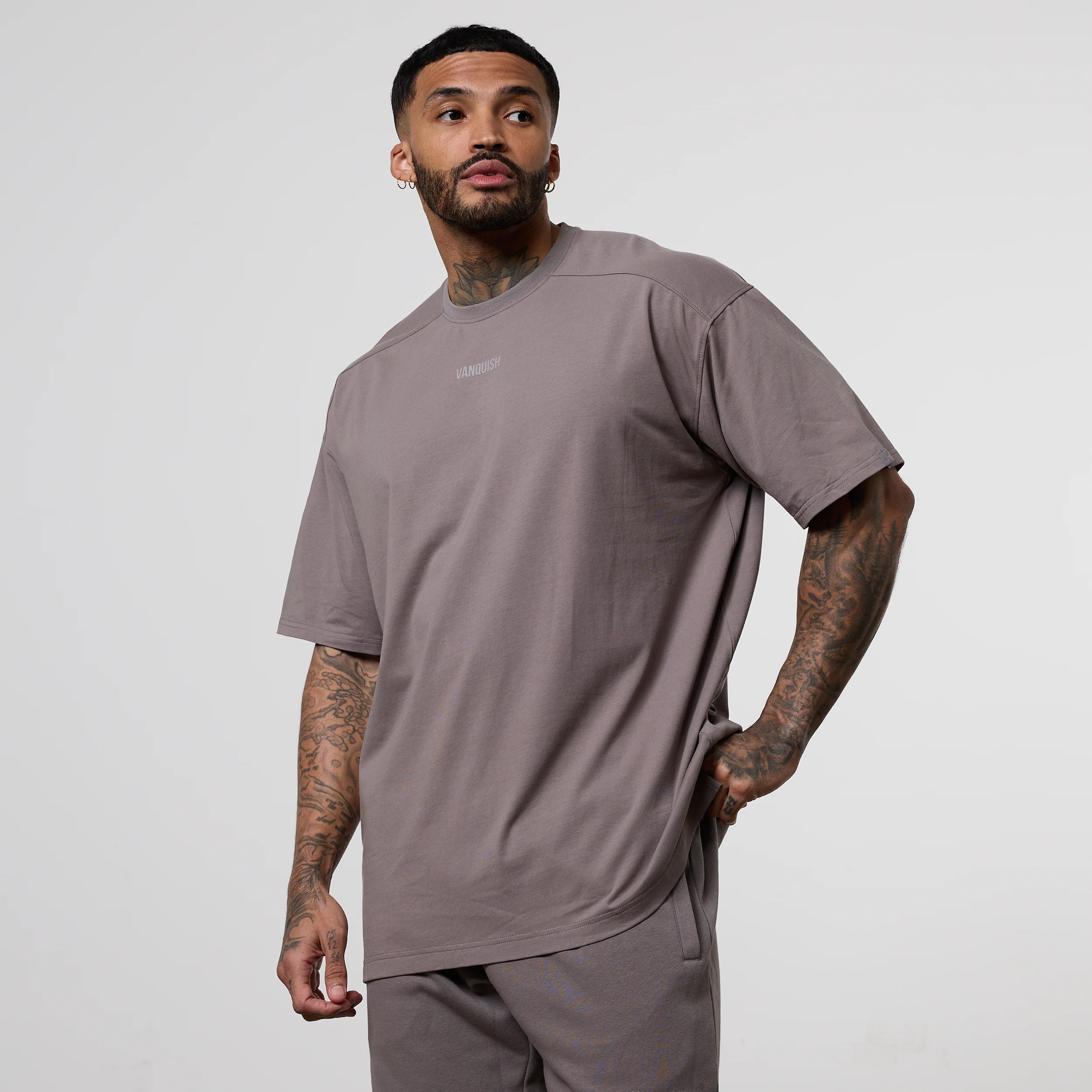 Vanquish Essential Mushroom Oversized T Shirt