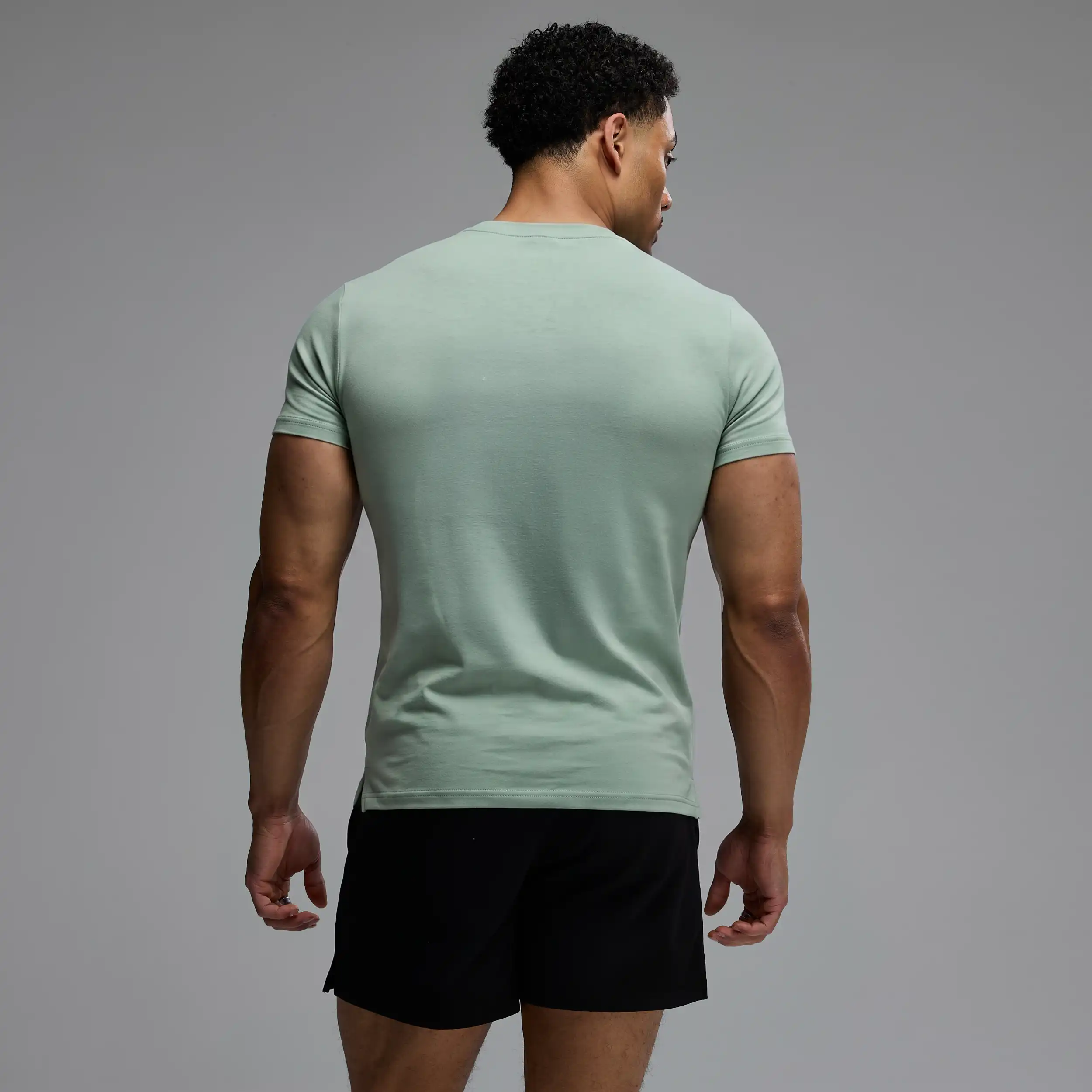 EVOLVE ARCH PASTEL MINT SLIM FIT T SHIRT - Image 2