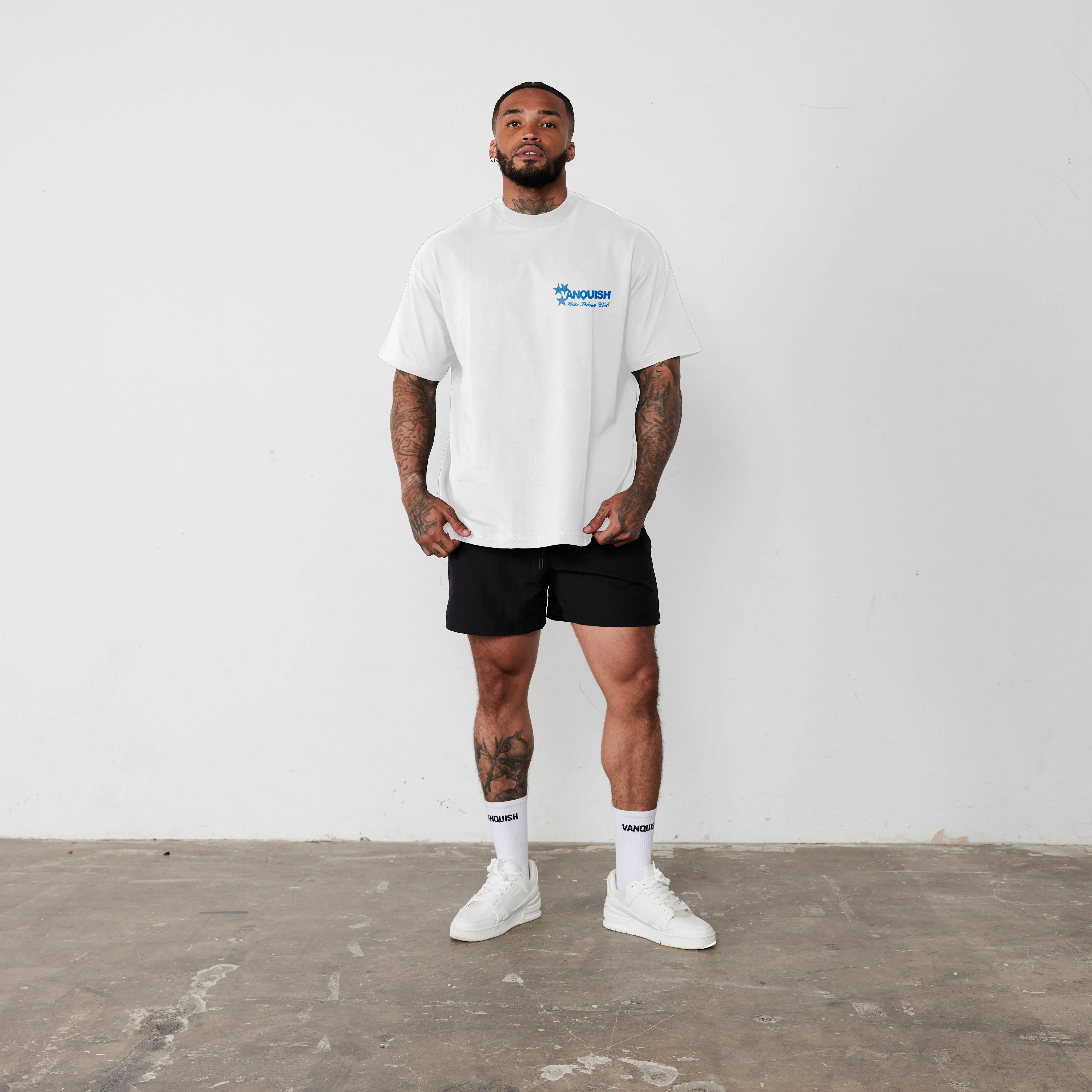 Vanquish Revolve Multi Star White Oversized T Shirt - Image 2