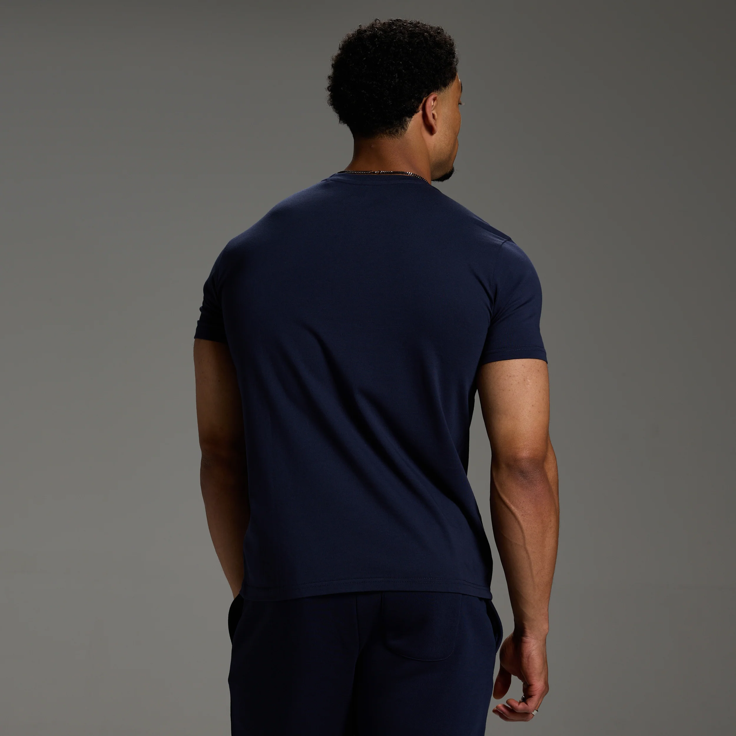 ORIGIN NAVY SLIM FIT T SHIRT - Image 2