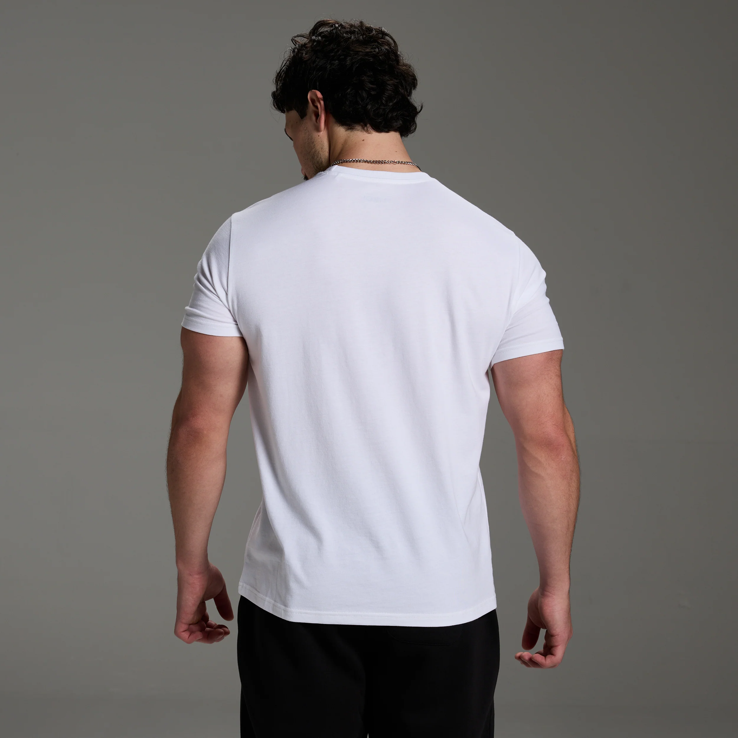 ORIGIN WHITE SLIM FIT T SHIRT - Image 2