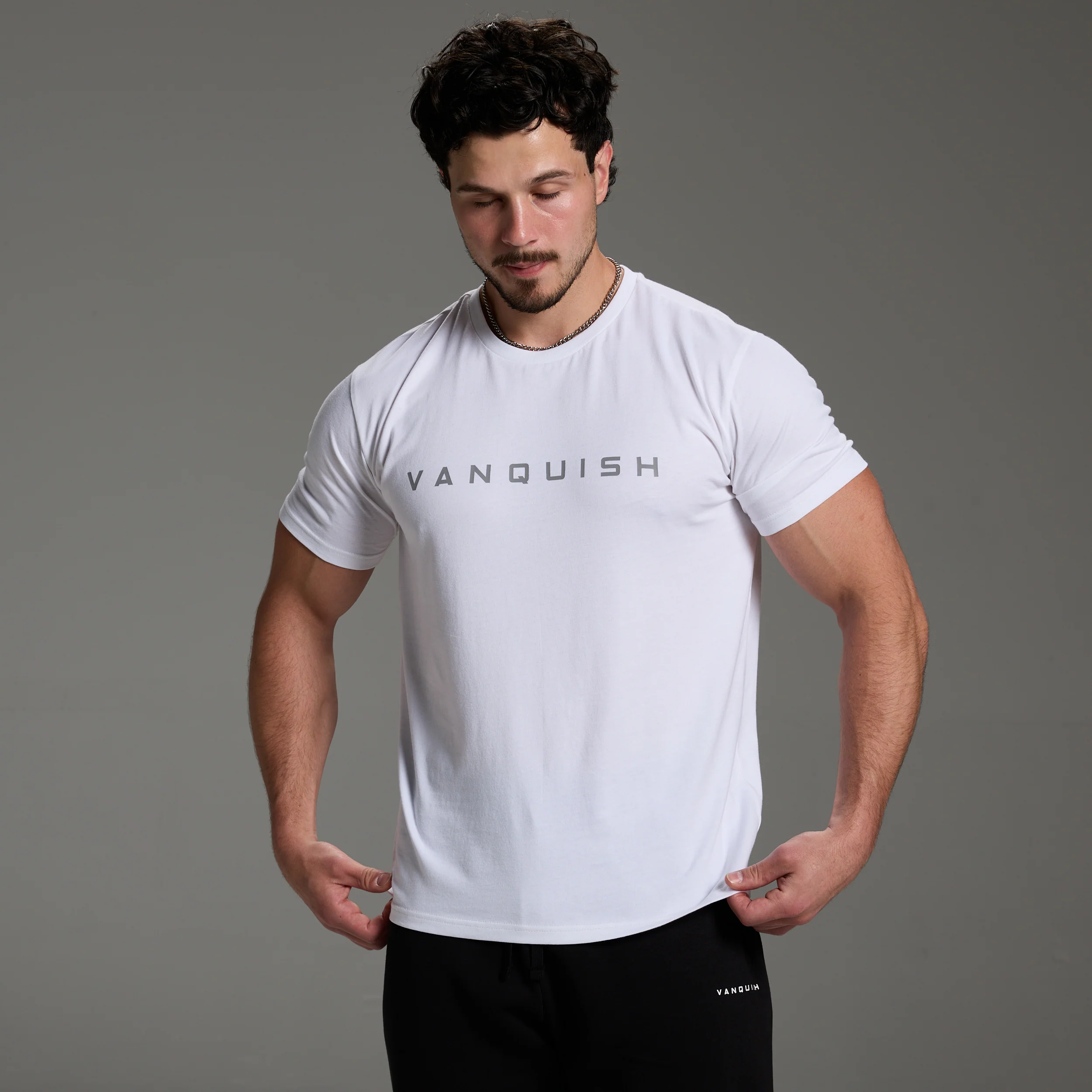 ORIGIN WHITE SLIM FIT T SHIRT - Image 4