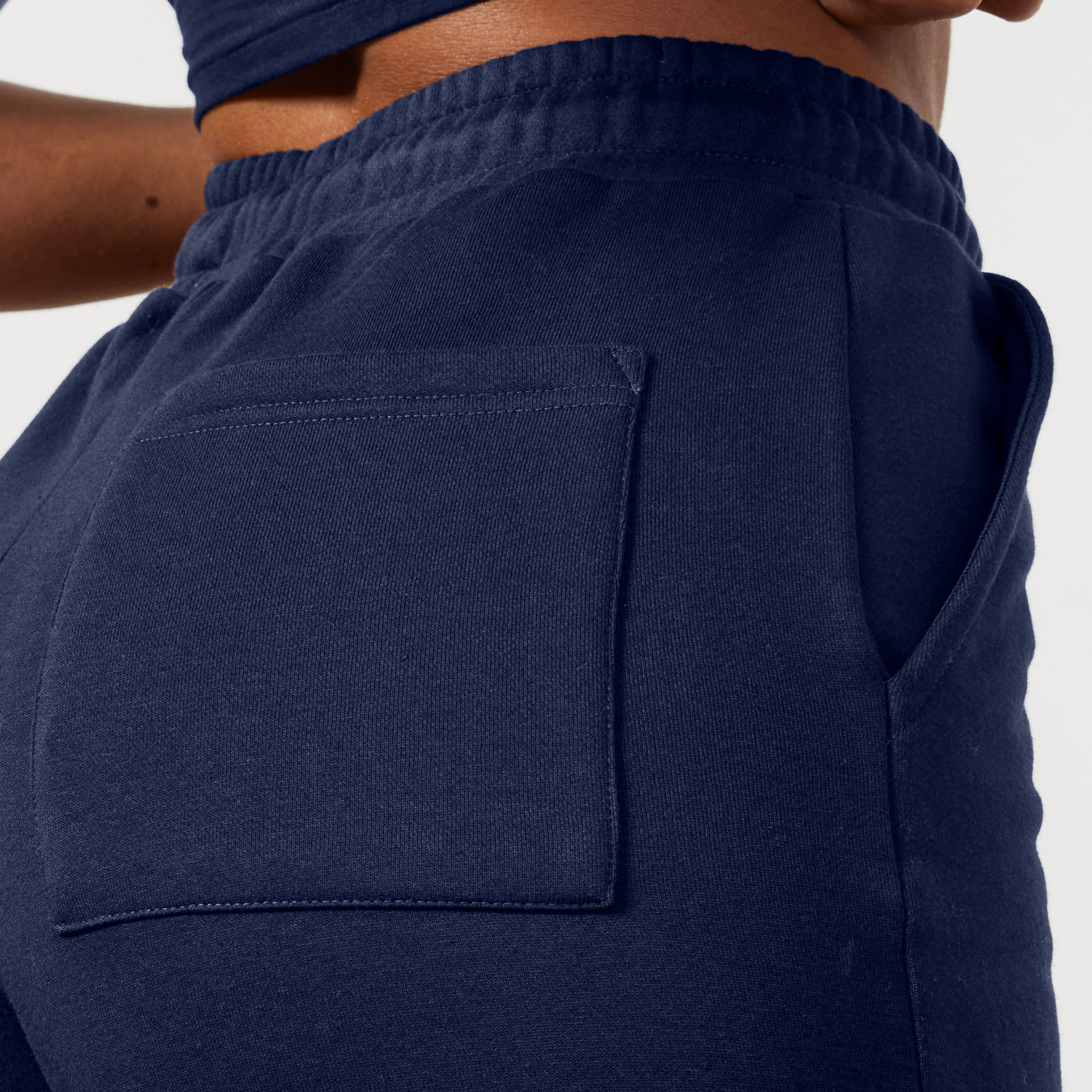 Vanquish Rejuvenate Navy Petite Wide Leg Sweatpants - Image 3