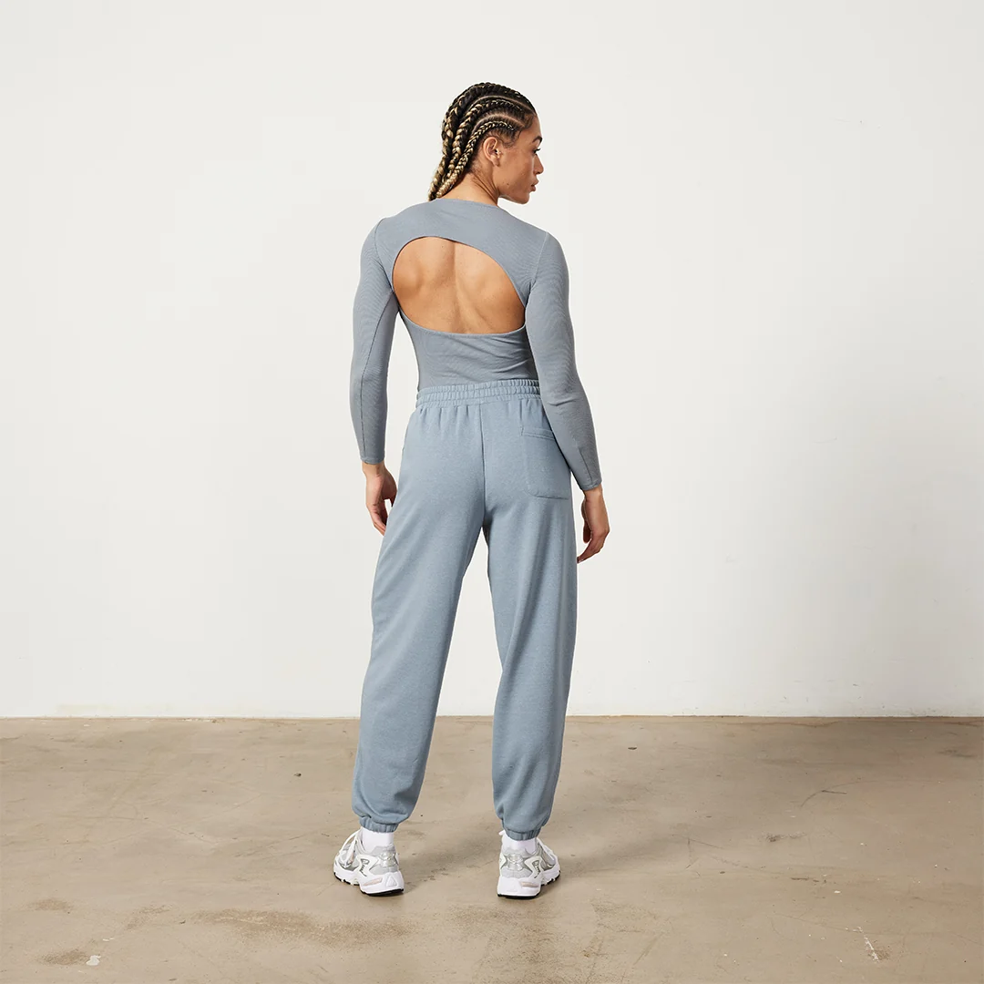 Vanquish Restore Slate Grey Long Sleeve Ribbed Bodysuit - Image 5
