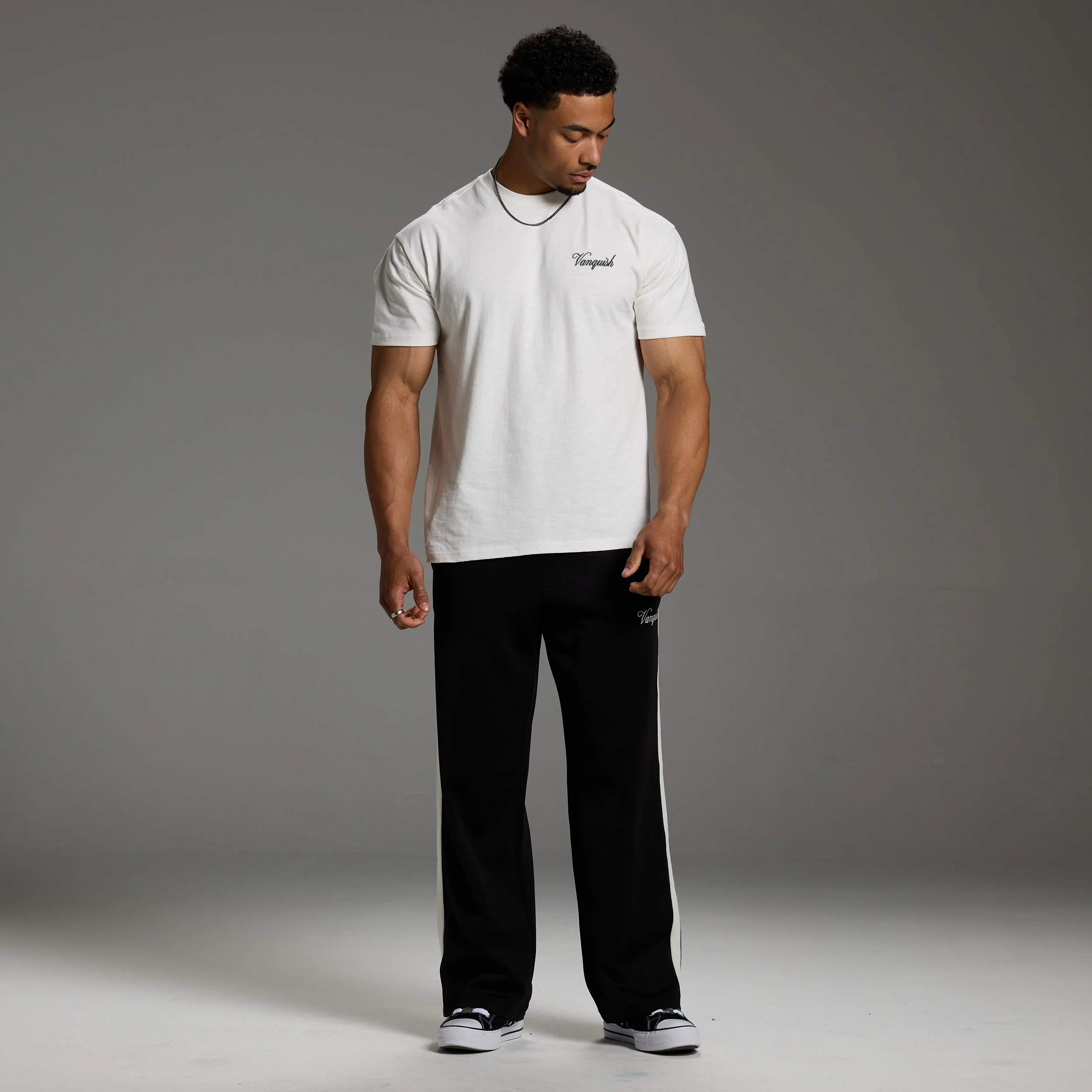 SLUB MINIMAL ECRU OVERSIZED T SHIRT - Image 5